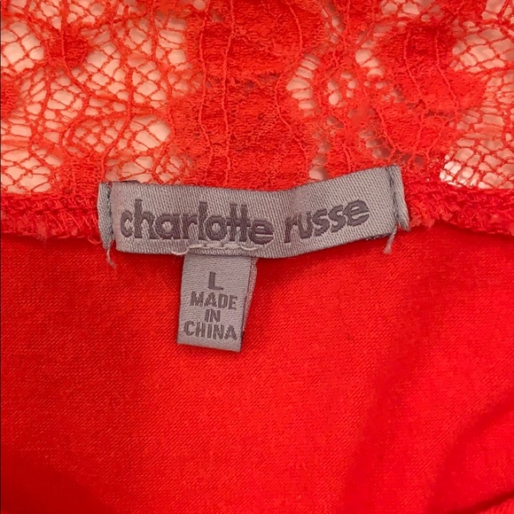 Charlotte Russe red crop top - Picture 3 of 3